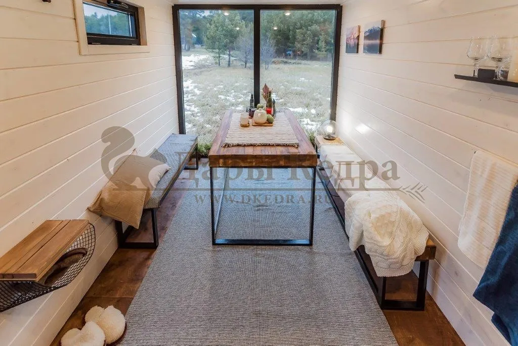 Утеплённый зимний кемпинг-дом «Панорама» с боковым входом